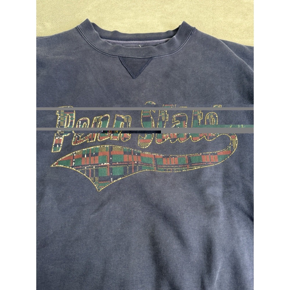 Vintage 90s Penn State Nittany Lions Sweatshirt Men's Size Large Blue - Picture 5 of 13